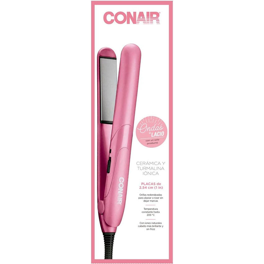 CONAIR PLANCHA PARA CABELLO CERAMICA ROSA