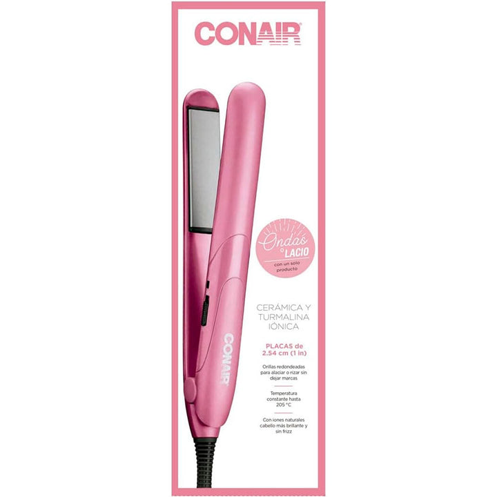 CONAIR PLANCHA PARA CABELLO CERAMICA ROSA