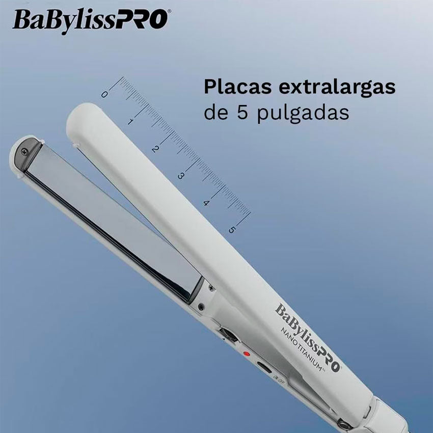 BABYLISS PLANCHA PARA CABELLO 1¨ NANO TITANIO ULTRADELGADA
