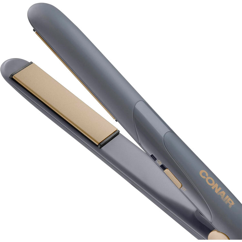 Conair Plancha para Cabello Ceramica Gris//dorado