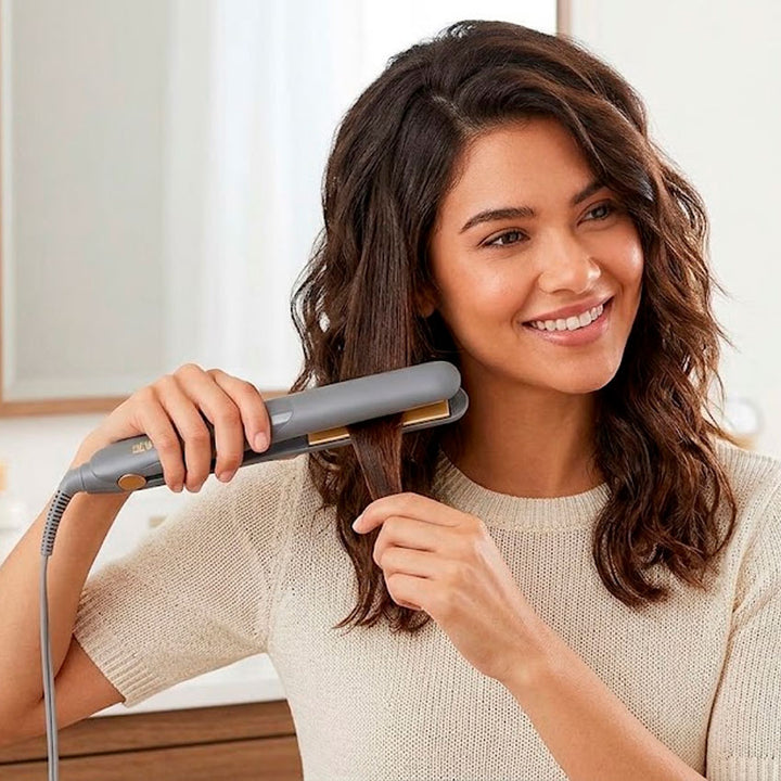 Conair Plancha para Cabello Ceramica Gris//dorado
