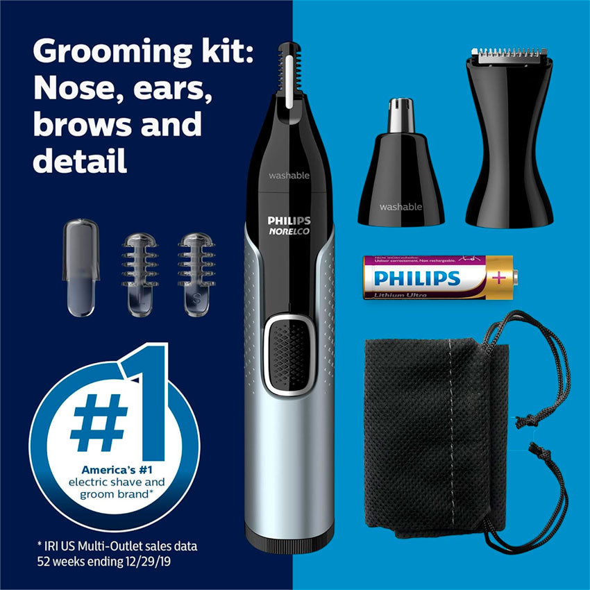 Philips Recortadora de Nariz y Orejas Norelco Series 5000 Kit de Precisión Premium
