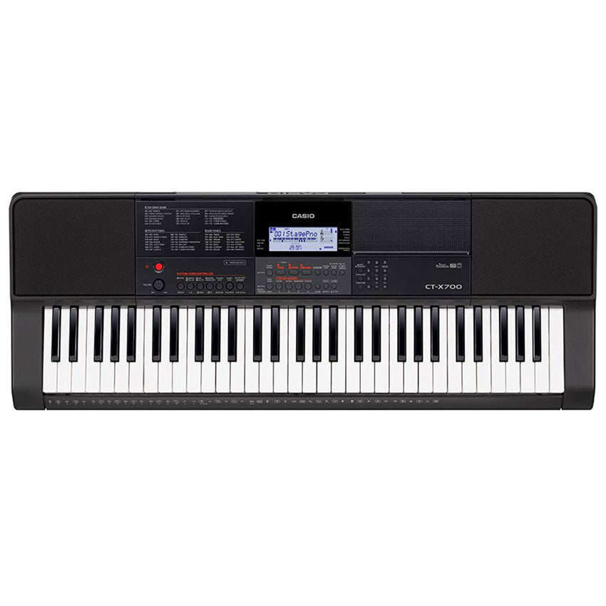 CASIO TECLADO 61 TECLAS 195 RITMOS CTX700 INCLUYE ADAPTADOR