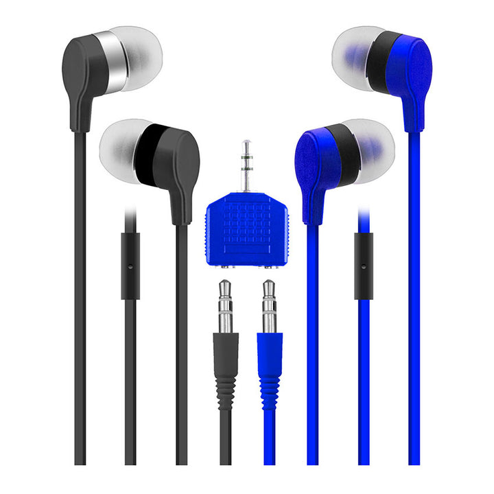 SENTRY AUDIFONOS ALAMBRICOS IN EAR COLOR AZUL