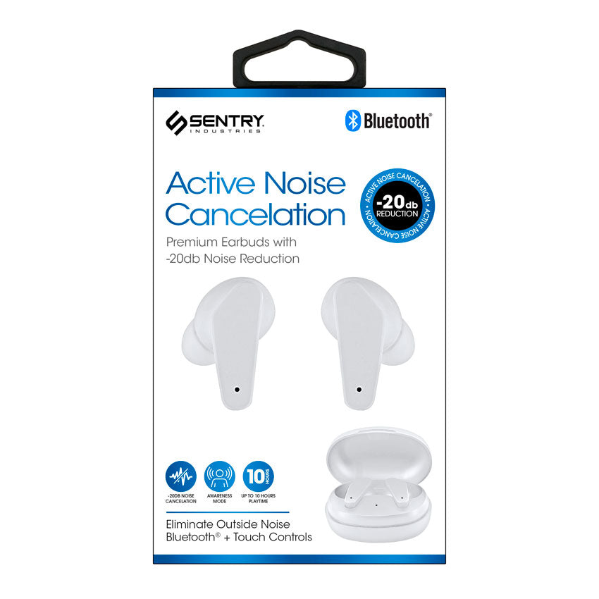 AUDIFONOS TRUE WIRELESS SENTRY ACTIVE NOISE CANCELATION BLANCO (18)