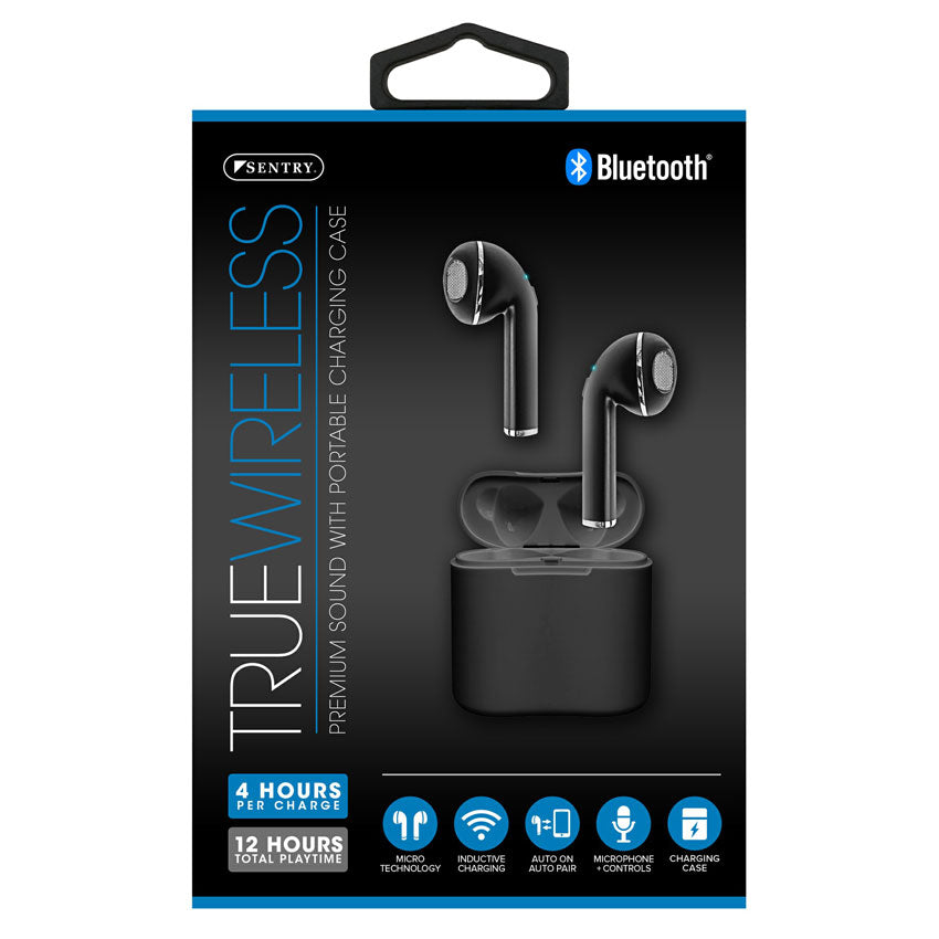 SENTRY AUDIFONOS TRUE WIRELESS IN EAR COLOR NEGRO