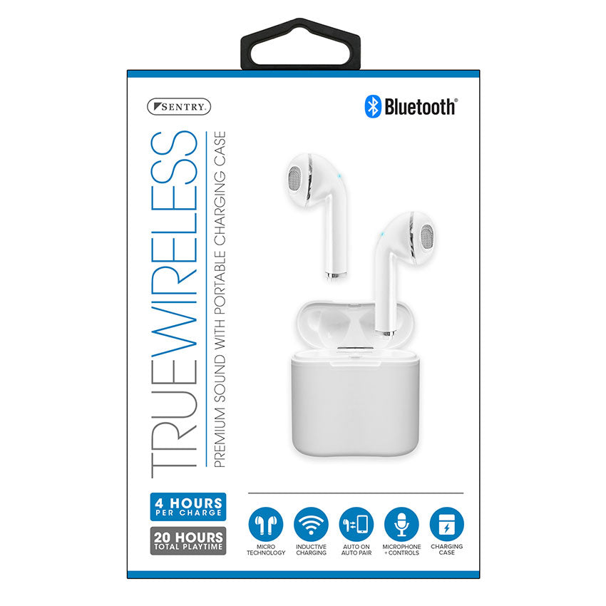 SENTRY AUDIFONOS TRUE WIRELESS IN EAR COLOR BLANCO