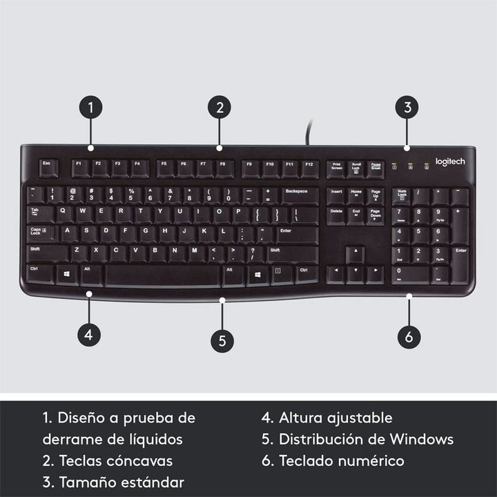 Teclado para Pc Logitech K120