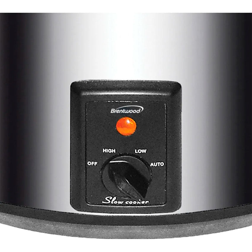 BRENTWOOD OLLA LENTO COCIMIENTO 7.50L PLATEADO