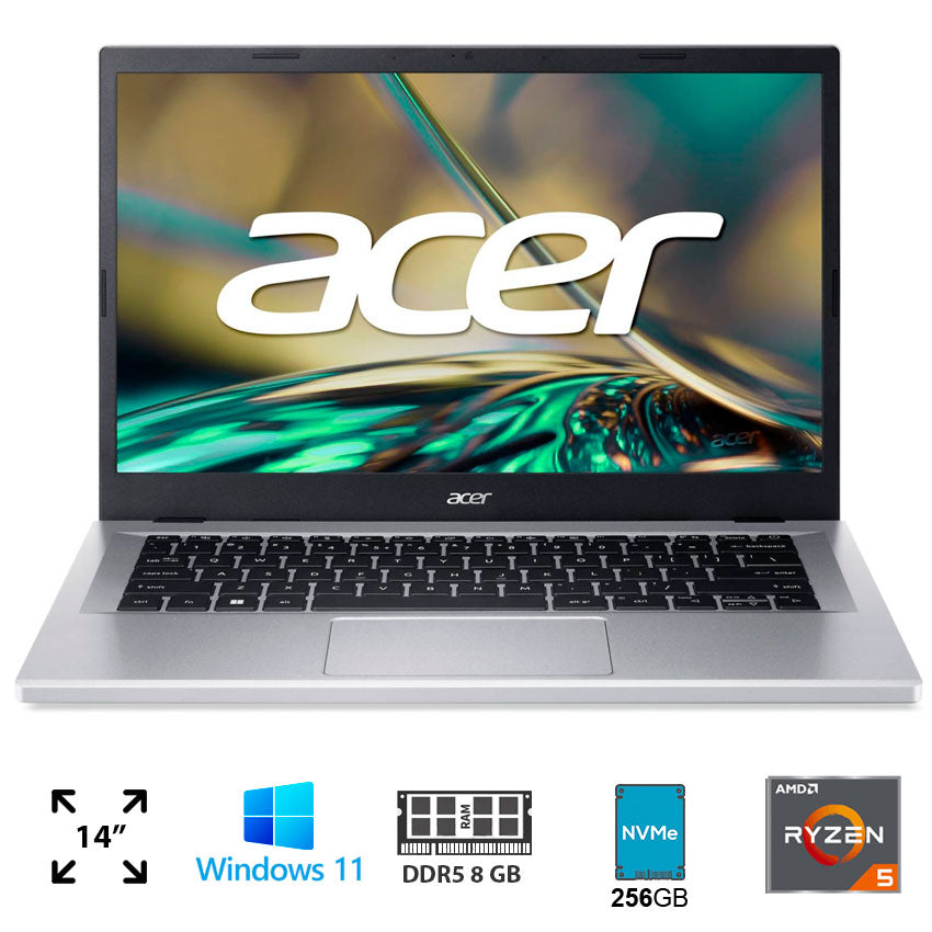 LAPTOP ACER ASPIRE 3 A314-23P-R8PQ 14" FULL HD, AMD RYZEN 5 7520U 2.8