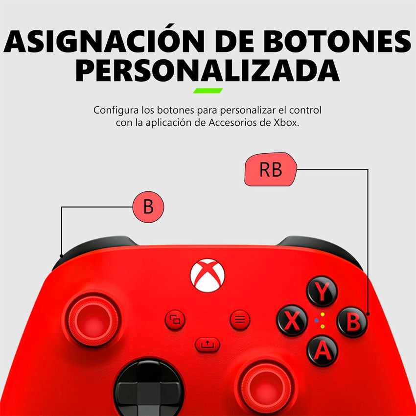 MICROSOFT CONTROL PARA XBXONE ROJO