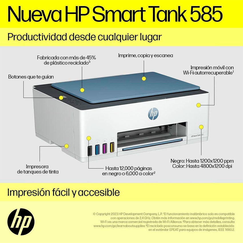 HP IMPRESORA MULTIFUNCIONAL 1F3Y4A WIFI