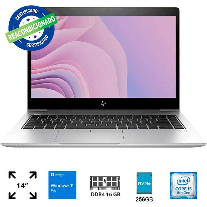 Hp Laptop 14" 16 Gb Ram, 256 Gb Ssd, I5, W11 Pro Reacondicionado