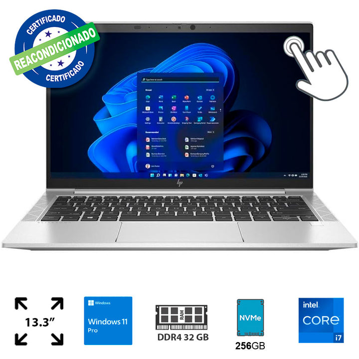 Hp Laptop 13.3" 32 Gb Ram, 256 Gb Ssd, I7, W11