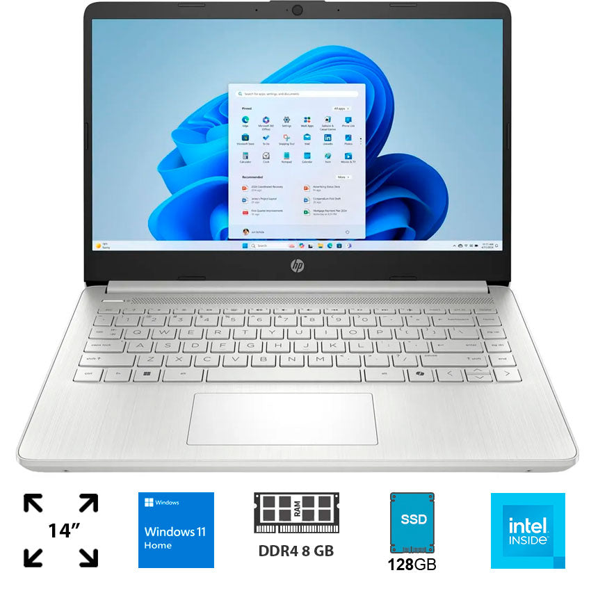 Laptop Hp 14" 8 Gb Ram 128 Gb Ssd