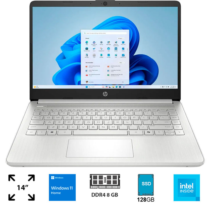 Laptop Hp 14" 8 Gb Ram 128 Gb Ssd