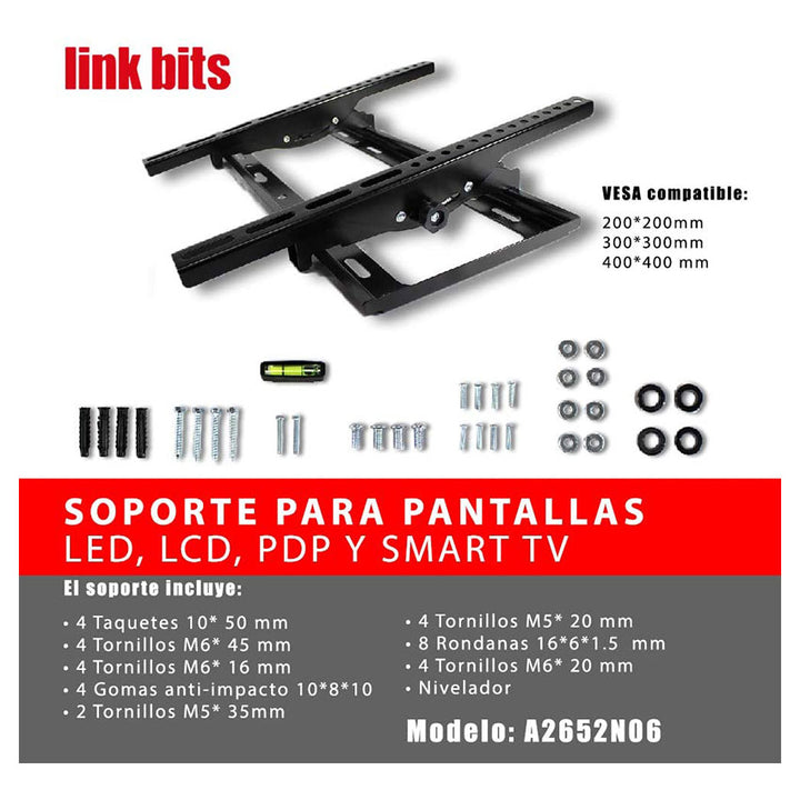 LINKBITS SOPORTE FIJO PARA TV DE 26 A 55 PULGADAS