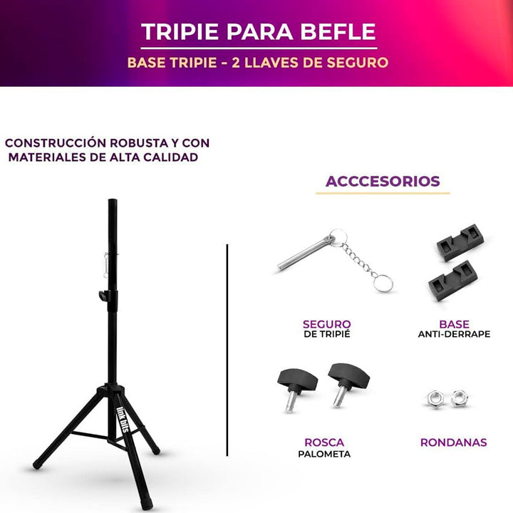 STAND PARA BAFLE LINKBITS CON SOPORTE DE 15KG