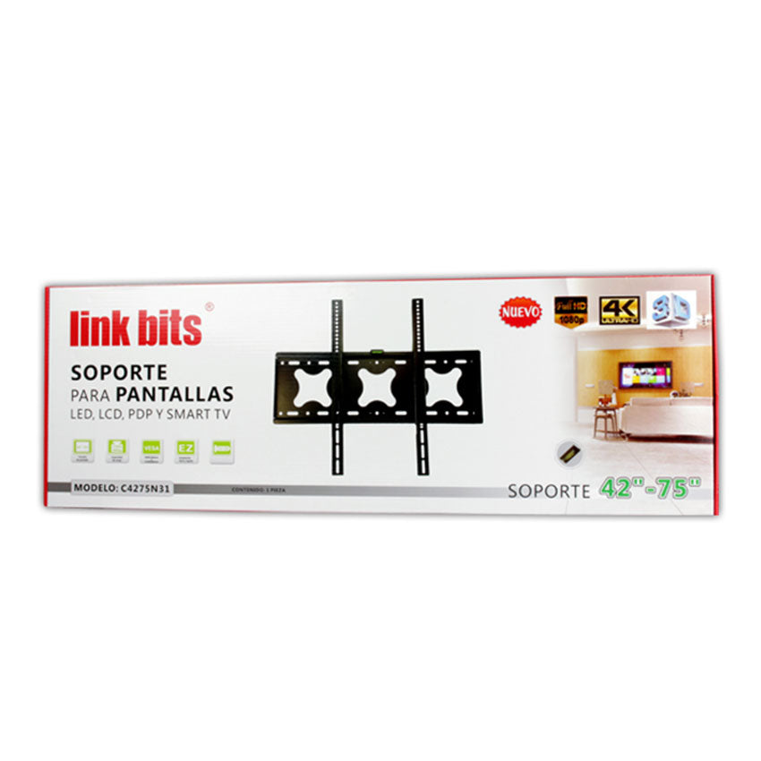 LINKBITS SOPORTE FIJO PARA TV DE 42 A 75 PULGADAS
