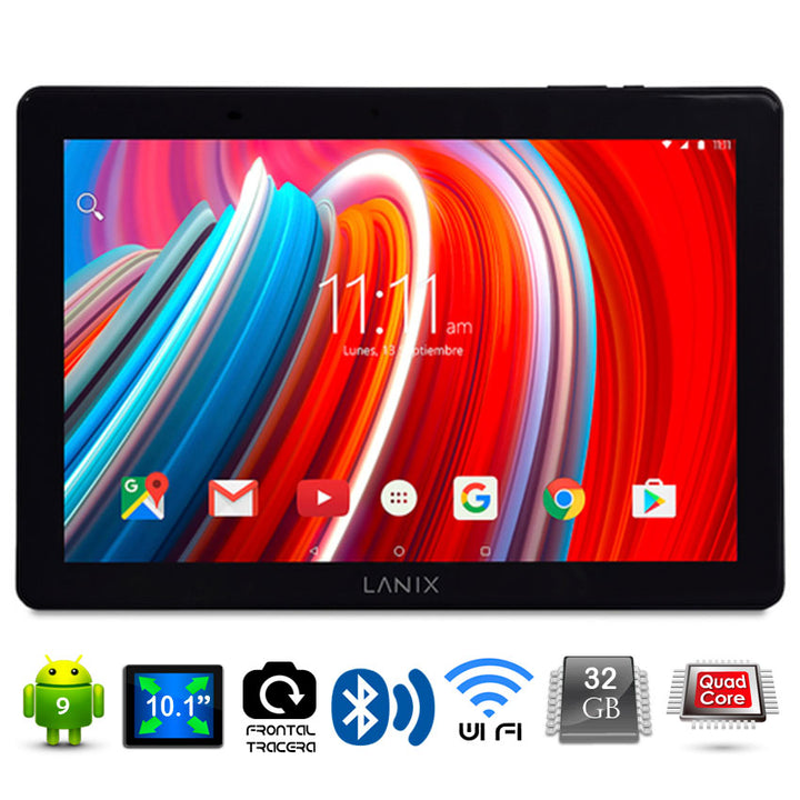 LANIX TABLET RX10 10.1" QUAD CORE 2GB RAM 32GB DISCO DURO ANDROID 9 N