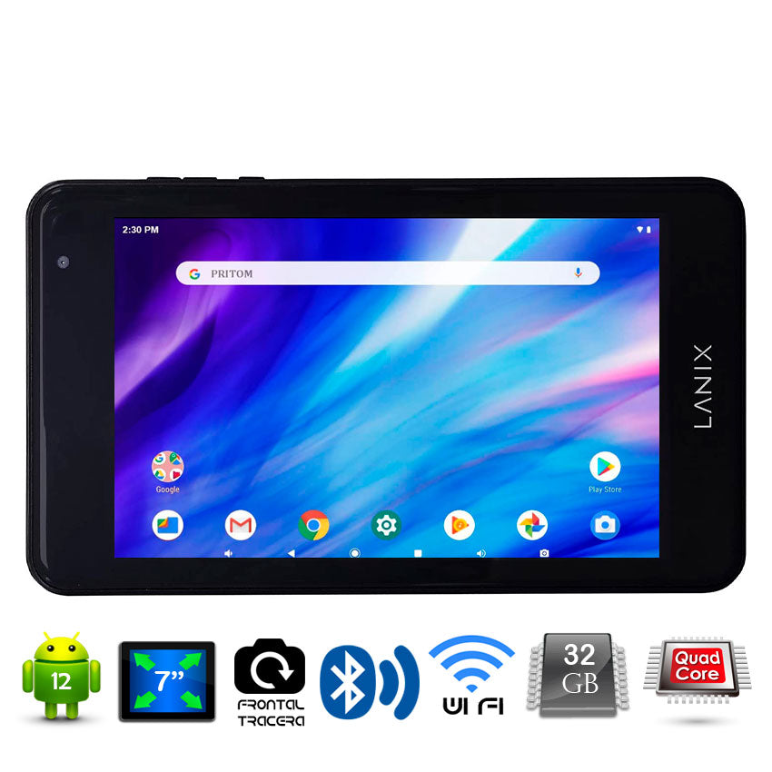 LANIX TABLET RX7 7" PULGADAS QUADCORE 2GB DE RAM 32GB DISCO DURO ANDR