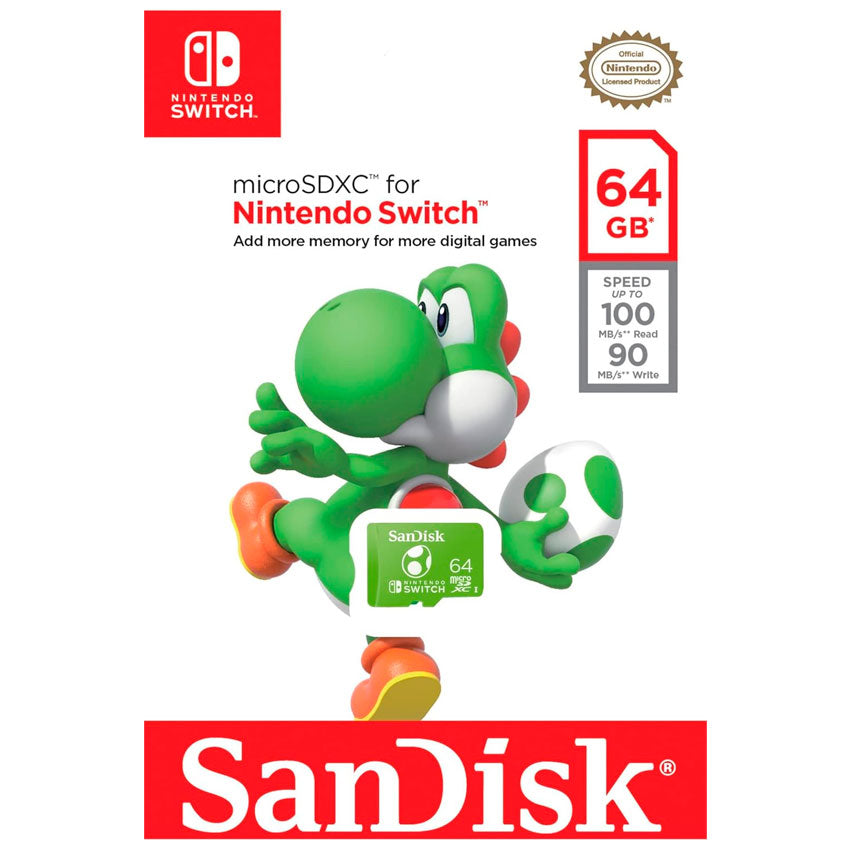 SANDISK MEMORIA SD 64 GB NINTENDO SWITCH