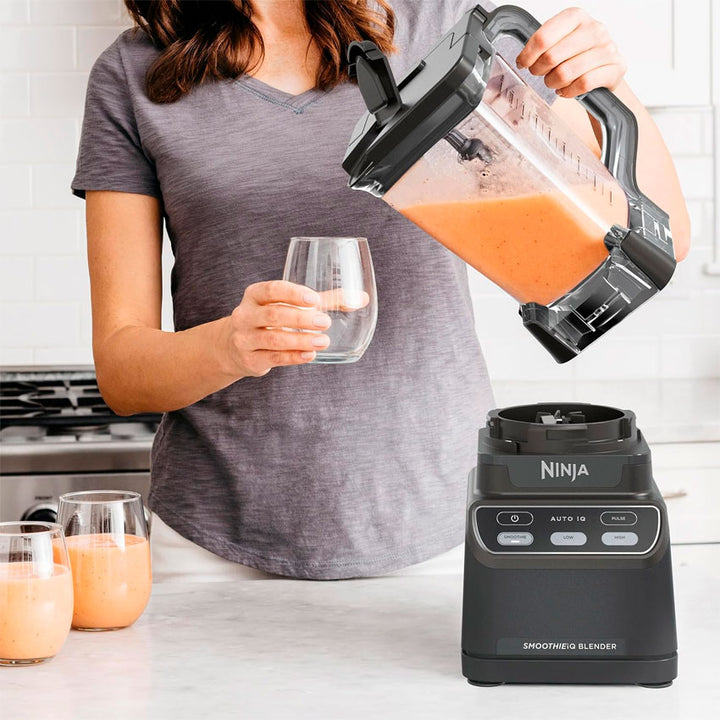 Ninja Licuadora Smoothie-iq 3 Velocidades 1200w con Vaso Tritan de 2.1 L Color Negro