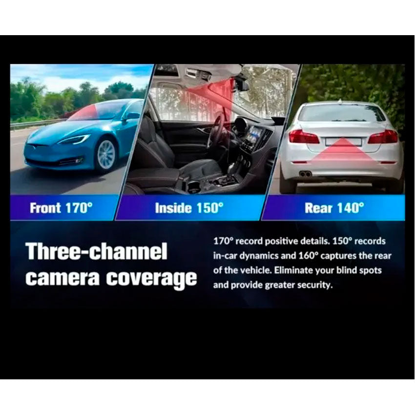 CAMARA PARA AUTO 2" BOSSNEY 4K FHD (RB-408)