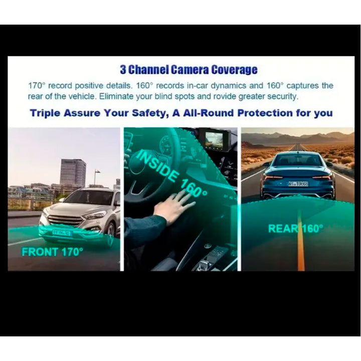 CAMARA PARA AUTO 2" BOSSNEY 4K FHD (RB-408)