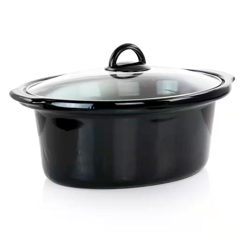 BETTER CHEF OLLA DE COCCIÓN LENTA OVALADA 3 QT TAPA DE VIDRIO