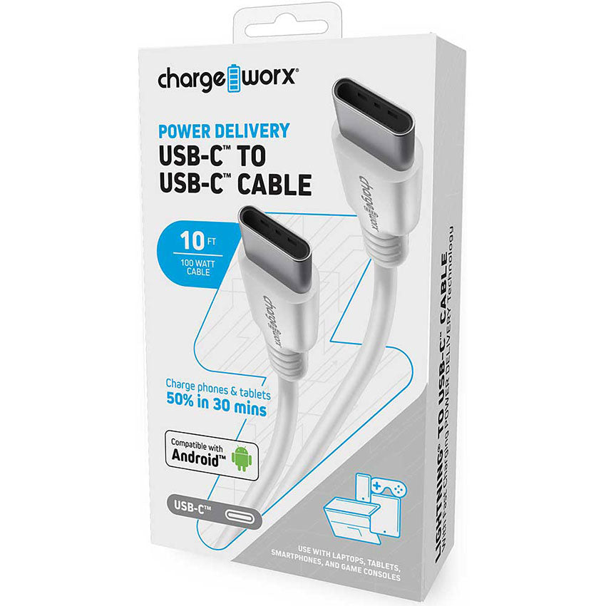 CHARGE WORX CABLE USB TIPO "C" A USB TIPO "C"