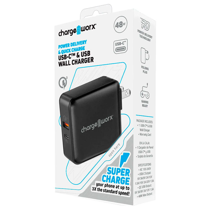 CHARGE WORX ADAPTADOR AC C/2 USB