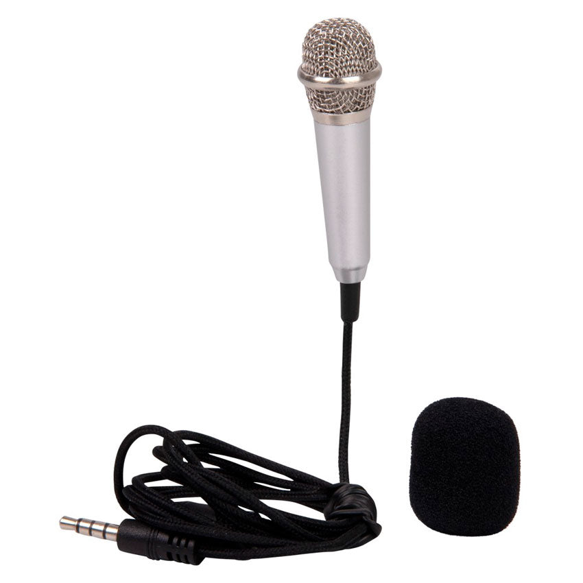 Chargeworx Microfono Mini Portátil con Captura de Audio 360° y Conector 3.5 Mm