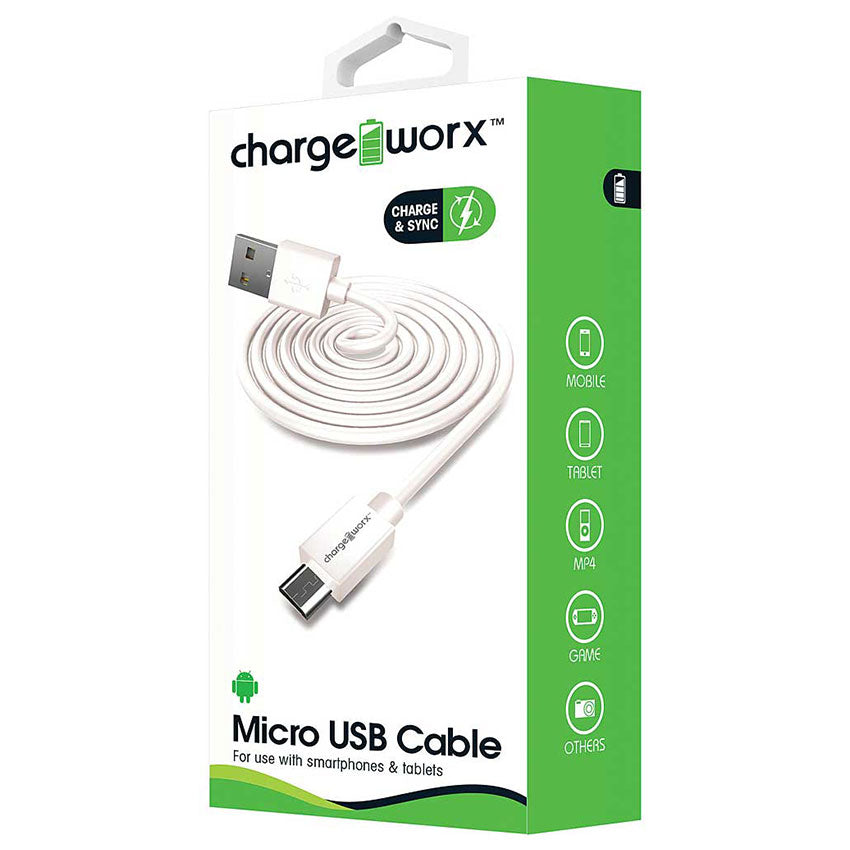 CHARGEWORX CABLE USB A MICRO USB 3