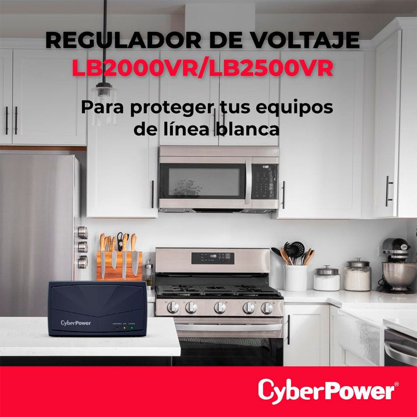 CYBERPOWER REGULADOR DE VOLTAJE 2500 VA