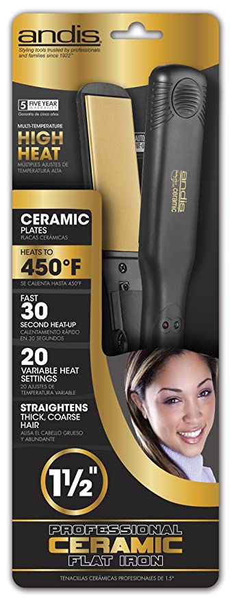 ANDIS PLANCHA PARA CABELLO CERAMICA 1.5