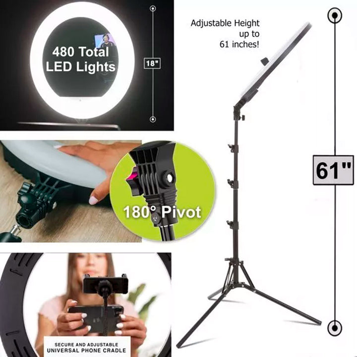 VIVITAR ARO DE LUZ 18" RGB