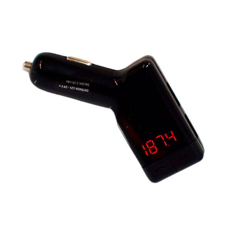 IMPORTAMEX TRANSMISOR FM BLUETOOTH MANOS LIBRES, USB Y MICROSD (GTS-C927)