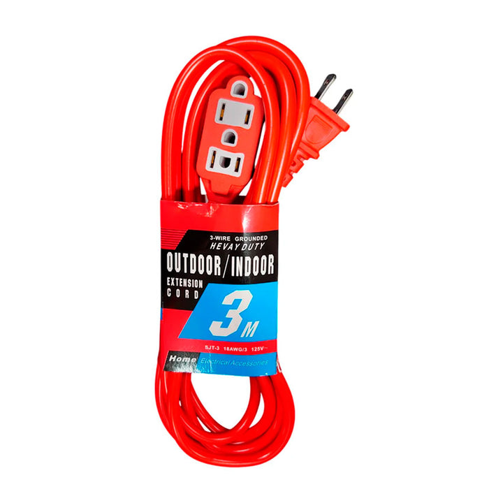 EXTENSION ELECTRICA ANDY 3 MTS NARANJA