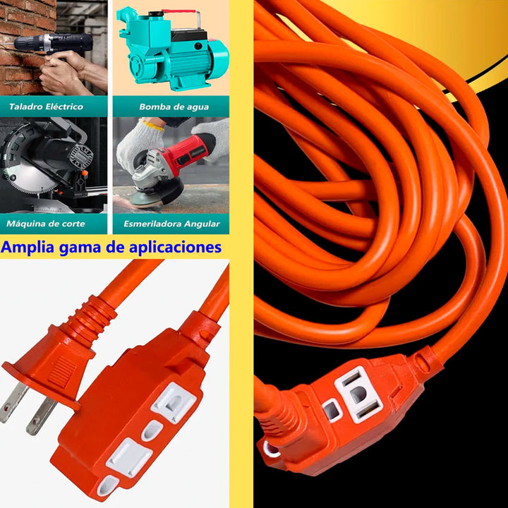 EXTENSION ELECTRICA ANDY 3 MTS NARANJA