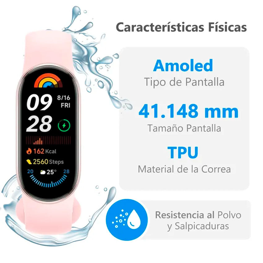 XIAOMI FITNESS BAND MI SMART BAND 9 MONITOREO DE SALUD ACTIVIDAD FISI