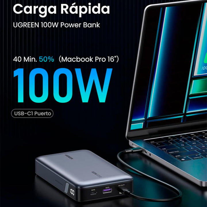 Bateria de Respaldo Ugreen 20000 Mah 100w