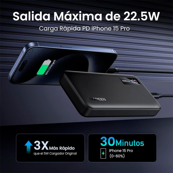 Bateria de Respaldo Ugreen 10000 Mah 20w