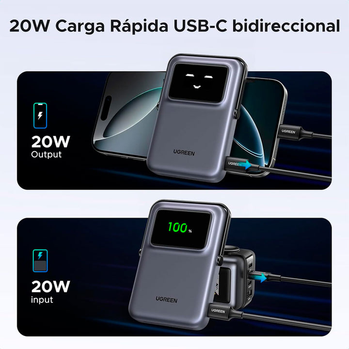 Bateria de Respaldo Magnetico Ugreen 10000 Mah 20w
