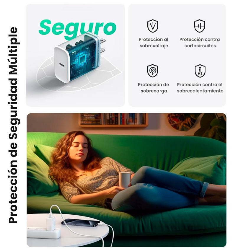 Adaptador Ac Usb Ugreen 20w