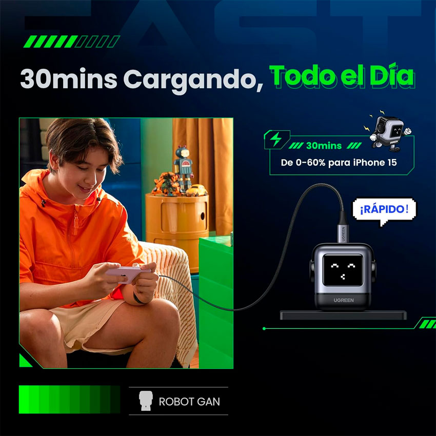 Adaptador Ac Usb Ugreen 30w