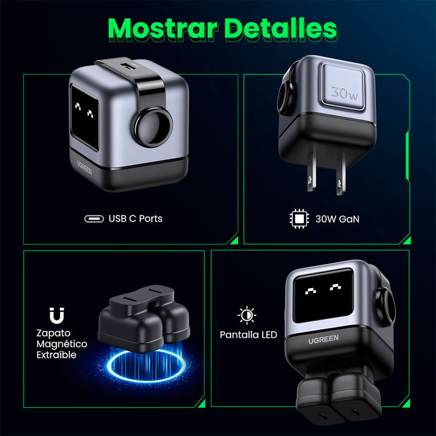 Adaptador Ac Usb Ugreen 30w
