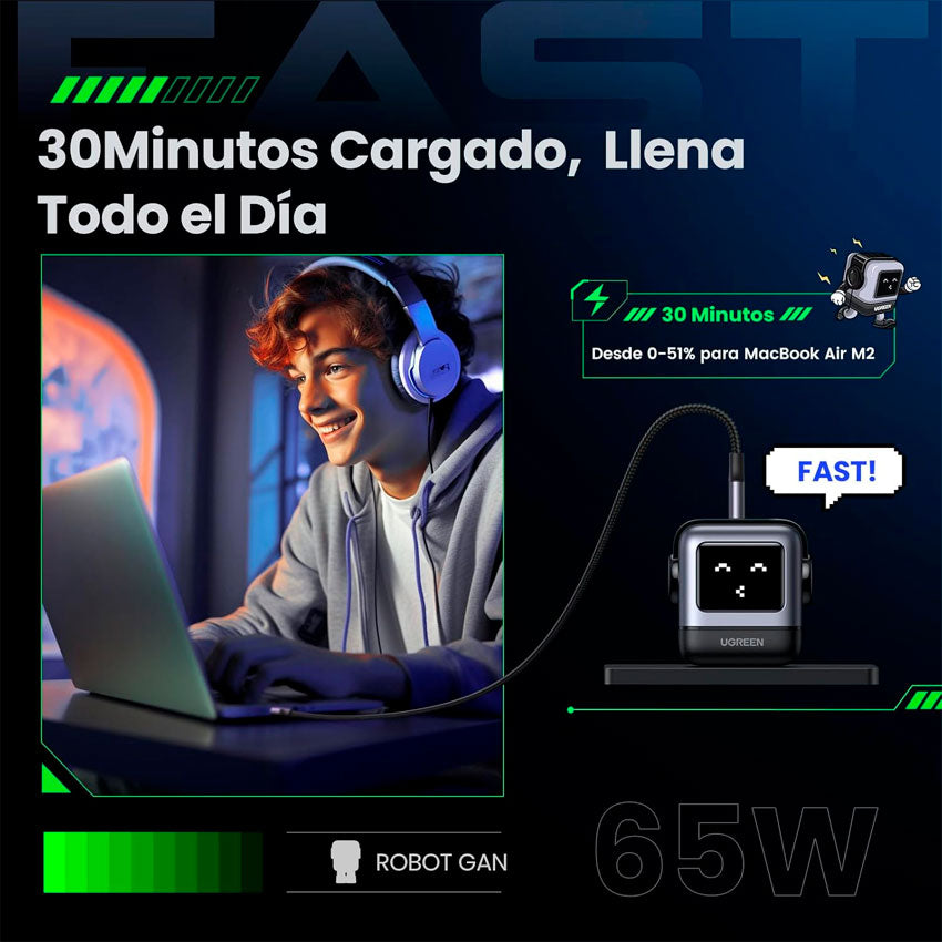Adaptador Ac Usb Ugreen 65w