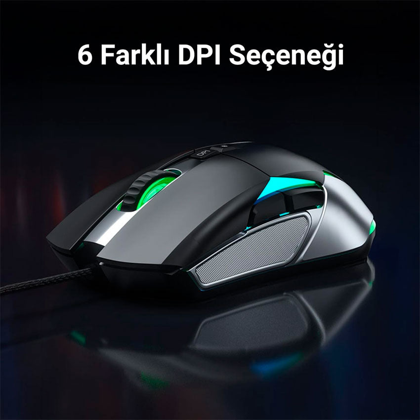 AULA MOUSE GAMER F816 RGB ERGONÓMICO