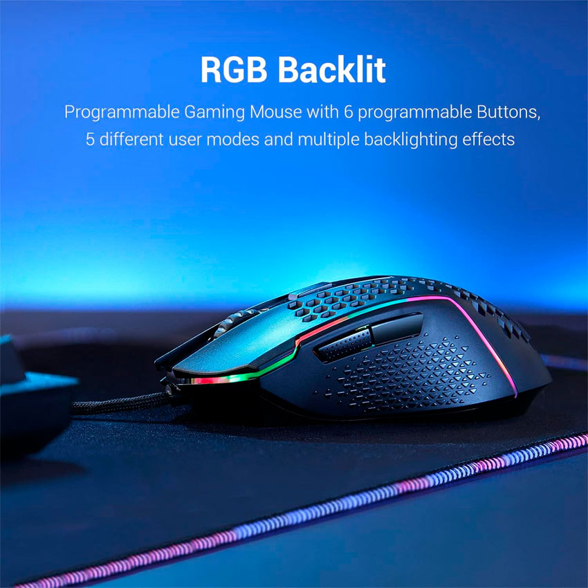 REDRAGON MOUSE GAMER M987-K ULTRALIGERO 12400 DPI RGB